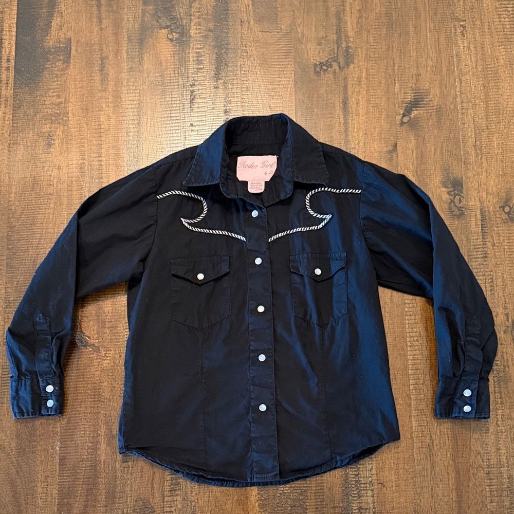 Rodeo Girl By Liz Black Western Snap Shirt